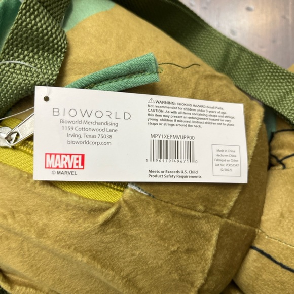 Marvel Guardians Of The Galaxy Groot Chibi Plush Backpack Small Zipper On Back - Picture 6 of 7